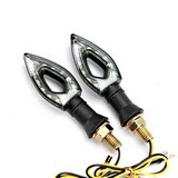 Front Rear Turn Signal Light 12V Amber 12 Led Custom Flasher Lamp Honda Yamaha Suzuki